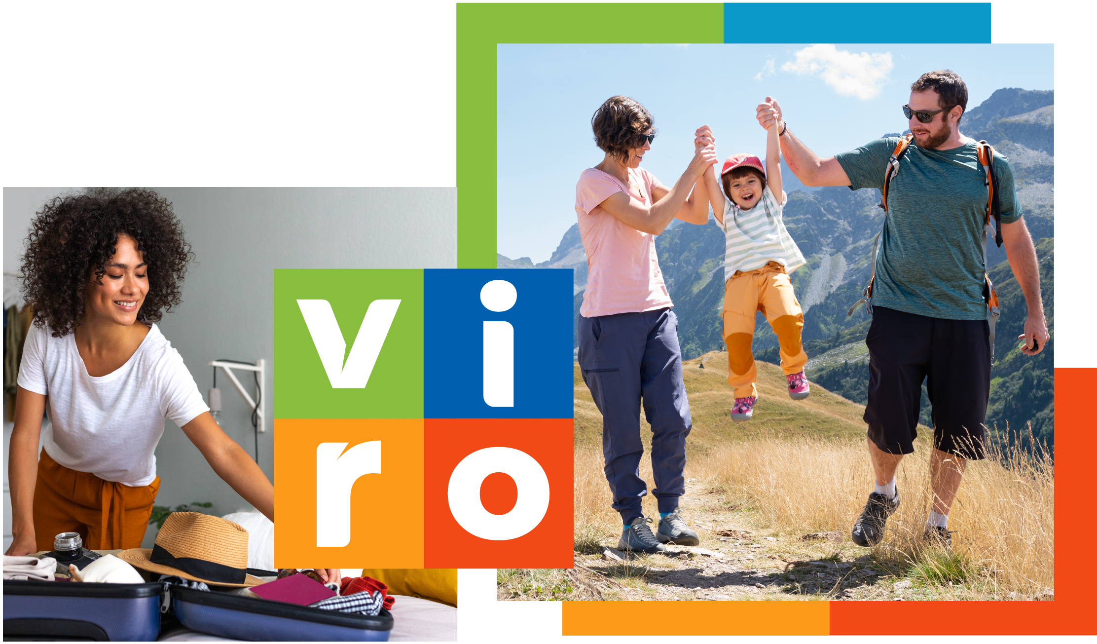 mulher e família aproveitando a sua assinatura de viagens.